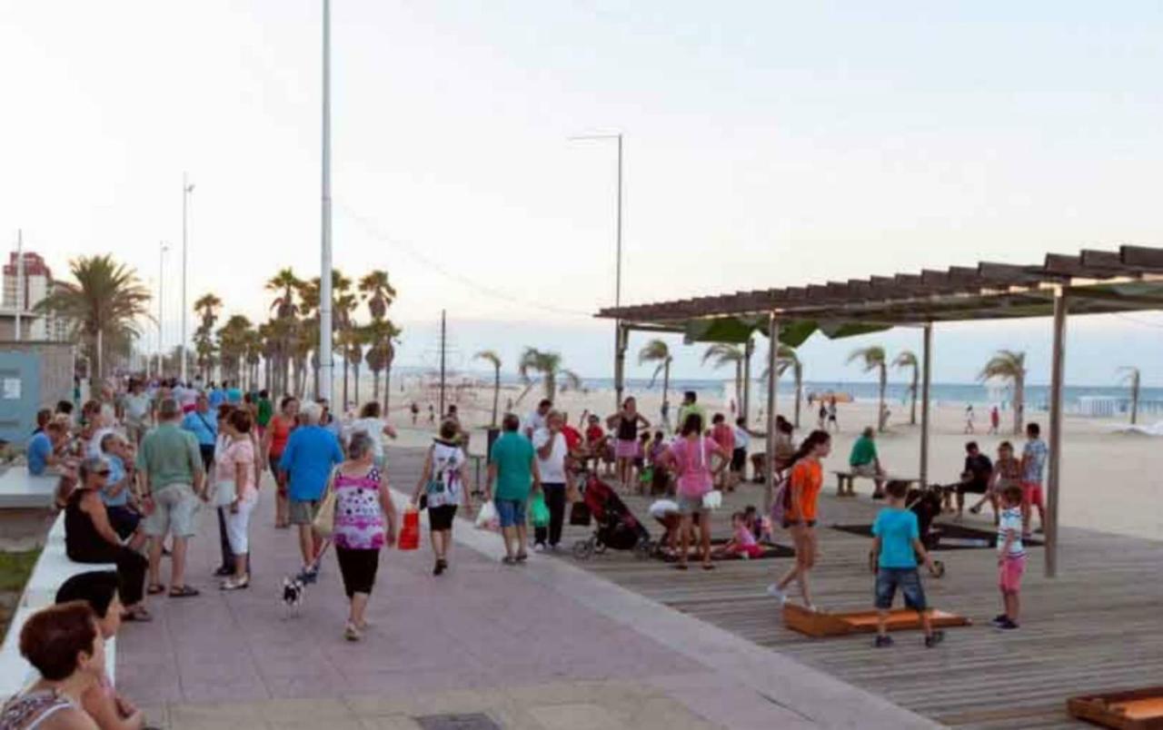 Infante Primera Linea Gandia Playa Solo Familias Playa de Gandia Buitenkant foto